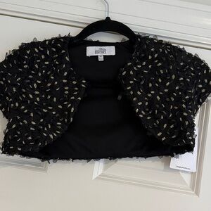 Badgley Mischka Black and Gold Kids Jacket